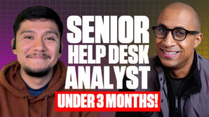 Josh Madacor interviews Ray, who has made the giant leap from customer service representative to senior help desk analyst through his course.