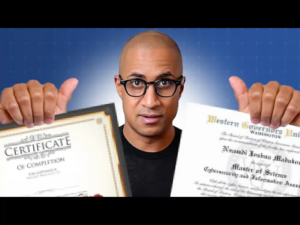 Josh Madakor discusses which degree or certifications (certs) is best for those looking to enter or work in the IT industry.